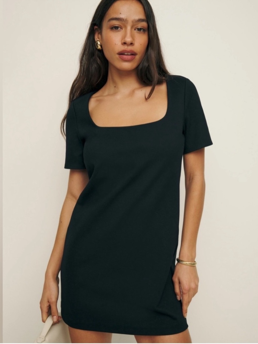 Reformation Carol Knit Dress in Black Size M